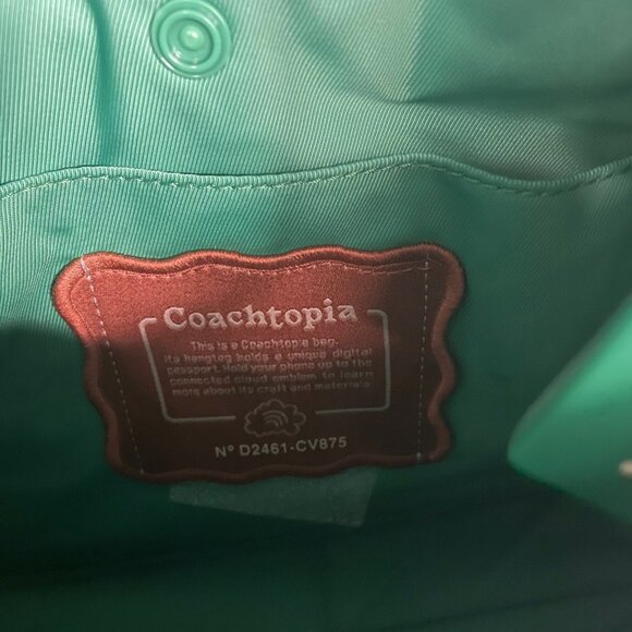 Coach Coachtopia Loop Ergo Bag Cloud Quilting Green Shoulder 90s Bag CV875 - Picture 12 of 12